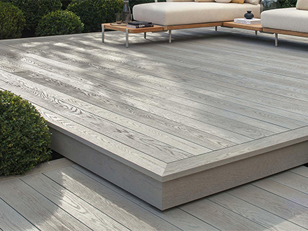 126mm Enhanced Grain decking board in pattern and border